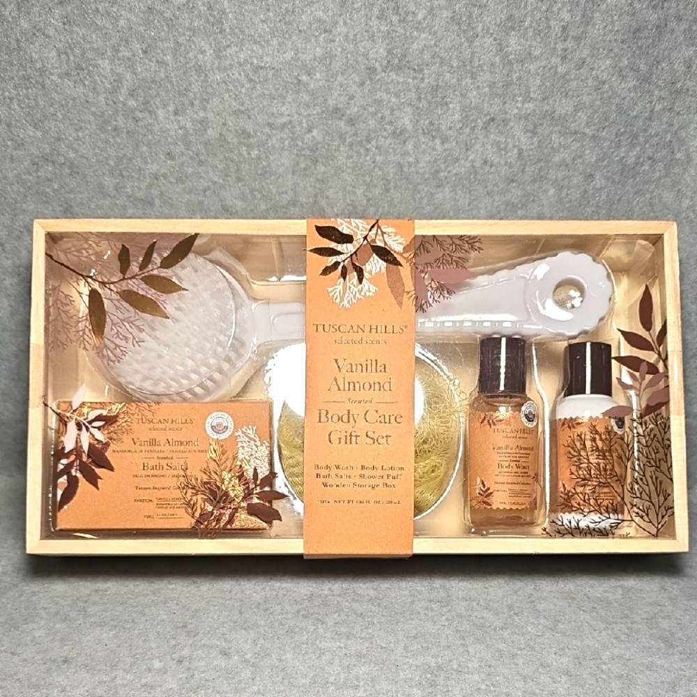 Tuscun Hills Vanilla Almond Body Care Gift Set NIB